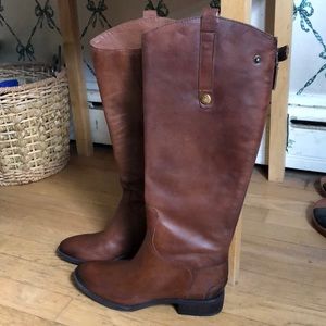 Brown leather Sam Edelman riding boots